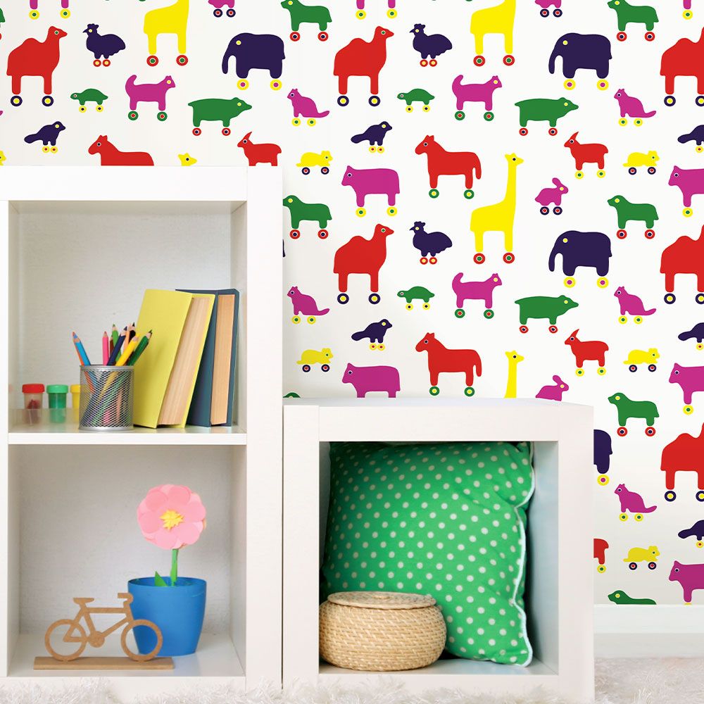 はがせる 壁紙 シール 「marimekko × NU WALLPAPER」Multi Rulla Peel and Stick Wallpaper / MKS4502