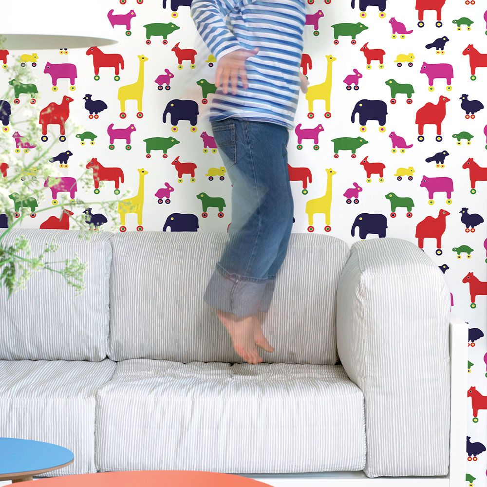 はがせる 壁紙 シール 「marimekko × NU WALLPAPER」Multi Rulla Peel and Stick Wallpaper / MKS4502