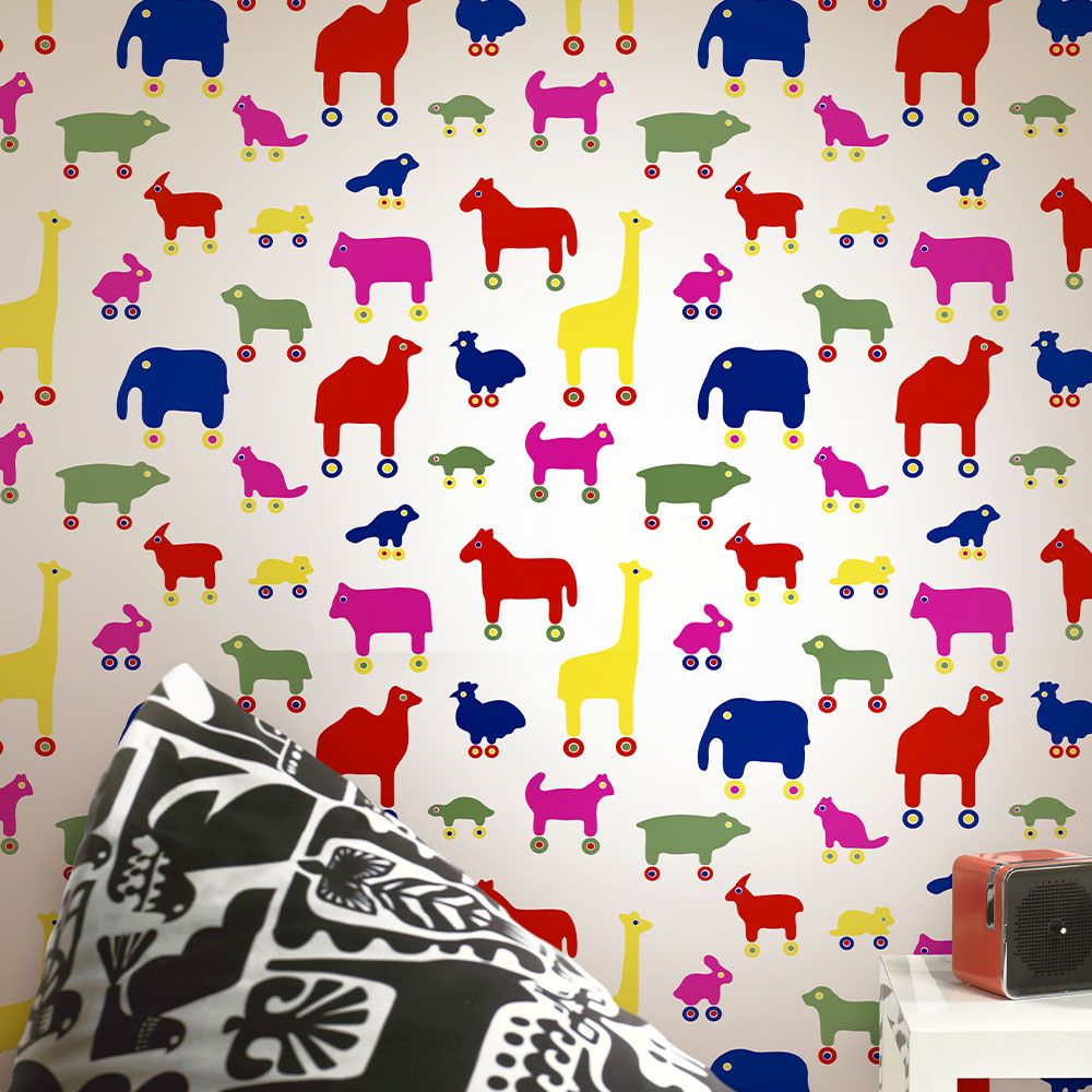 はがせる 壁紙 シール 「marimekko × NU WALLPAPER」Multi Rulla Peel and Stick Wallpaper / MKS4502