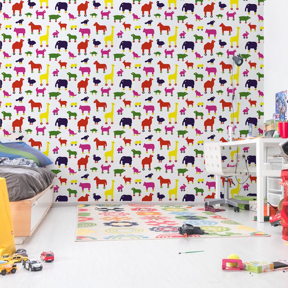 はがせる 壁紙 シール 「marimekko × NU WALLPAPER」Multi Rulla Peel and Stick Wallpaper / MKS4502