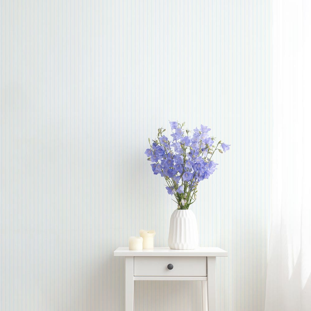 はがせる壁紙 のりなしタイプ  Mon Sucrier カントリーストライプ (49cm×3mサイズ) NMS-CO02 窓辺