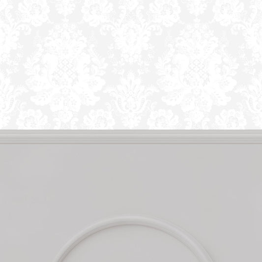 【サンプル】はがせる壁紙 のりなしタイプ パネリングゴージャス NMS-GGP03 ムーンストーン×グレーアーチ