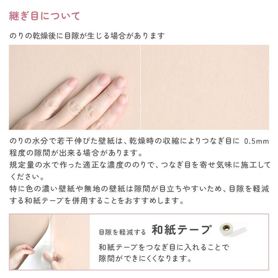 壁紙の継ぎ目について