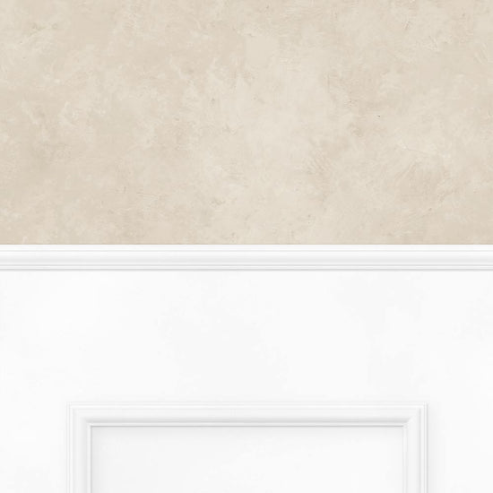 【サンプル】はがせる壁紙 のりなしタイプ パネリングカラーモルタル NMS-MTP02 グレージュ×ホワイトスクエア