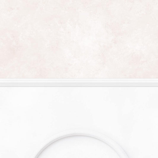 【サンプル】はがせる壁紙 のりなしタイプ パネリングカラーモルタル NMS-MTP03 ペールピンク×ホワイトアーチ