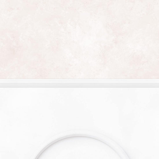 【サンプル】はがせる壁紙 のりなしタイプ パネリングカラーモルタル NMS-MTP03 ペールピンク×ホワイトアーチ