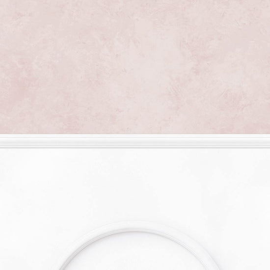 【サンプル】はがせる壁紙 のりなしタイプ パネリングカラーモルタル NMS-MTP04 ピンクグレージュ×ホワイトアーチ