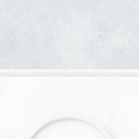 【サンプル】はがせる壁紙 のりなしタイプ パネリングカラーモルタル NMS-MTP05 ペールブルー×ホワイトアーチ