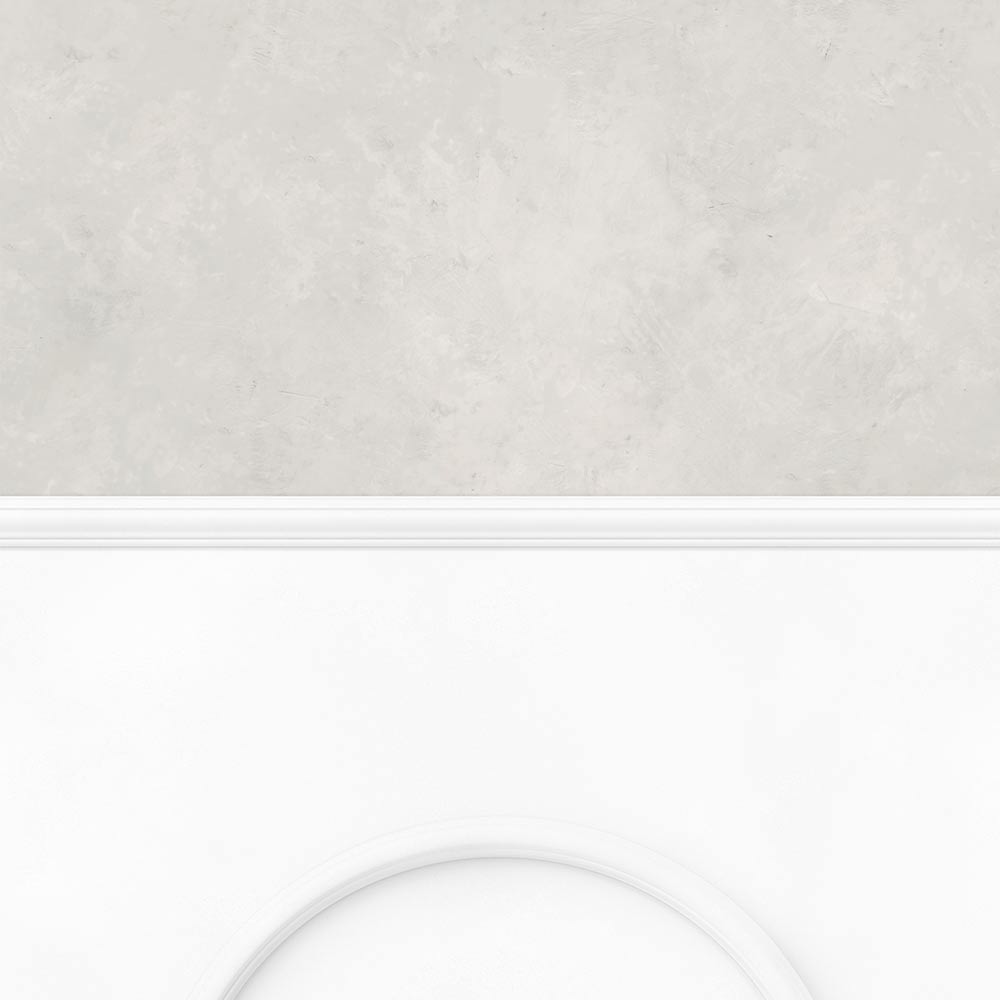 【サンプル】はがせる壁紙 のりなしタイプ パネリングカラーモルタル NMS-MTP06 アッシュグレー×ホワイトアーチ