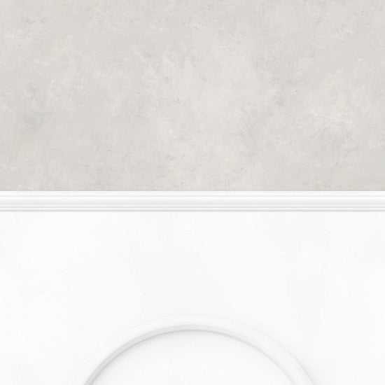 【サンプル】はがせる壁紙 のりなしタイプ パネリングカラーモルタル NMS-MTP06 アッシュグレー×ホワイトアーチ