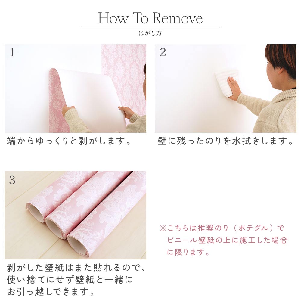 壁紙の剥がし方
