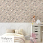 はがせる壁紙 シールタイプ パネリングカントリー (49cm×3mサイズ) TMS-CTP02 ミルクティー×ホワイトアーチ