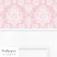 【サンプル】はがせる壁紙 シールタイプ パネリングゴージャス TMS-GGP01 ピンク×ホワイトスクエア