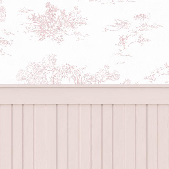 【サンプル】はがせる壁紙 のりなしタイプ パネリングトワル NMS-TGP02 ロゼ×花冠