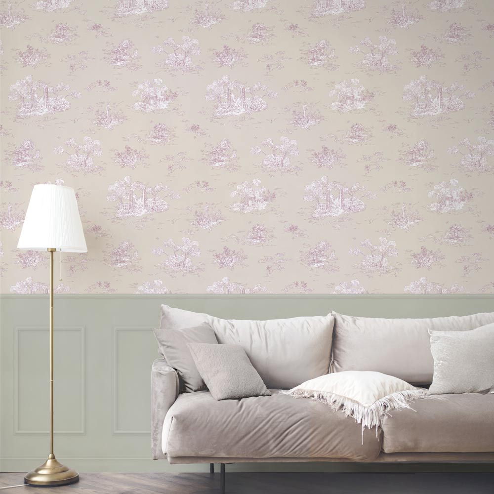 はがせる壁紙 のりなしタイプ パネリングトワル (49cm×3mサイズ) NMS-TGP06 シャトー×グリーンスクエア