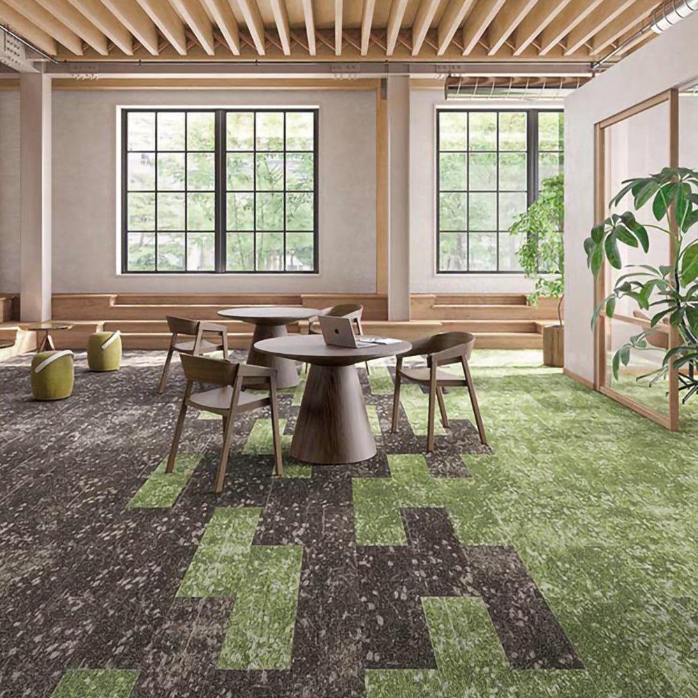 業務用タイルカーペット サンゲツ NT350 NT-3190シリーズ LAWN PLANK 【1枚単位】 NT-31902 のりなし 中歩行 制電 土足OK オフィス