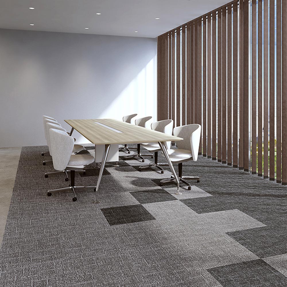 業務用タイルカーペット サンゲツ NT700 NTH-7060 D-ecoシリーズ DUNGAREE LAYERD D ダンガリー・レイヤード D 【1ケース（20枚）単位】 NTH-70602 のりなし 重歩行 制電 土足OK オフィス