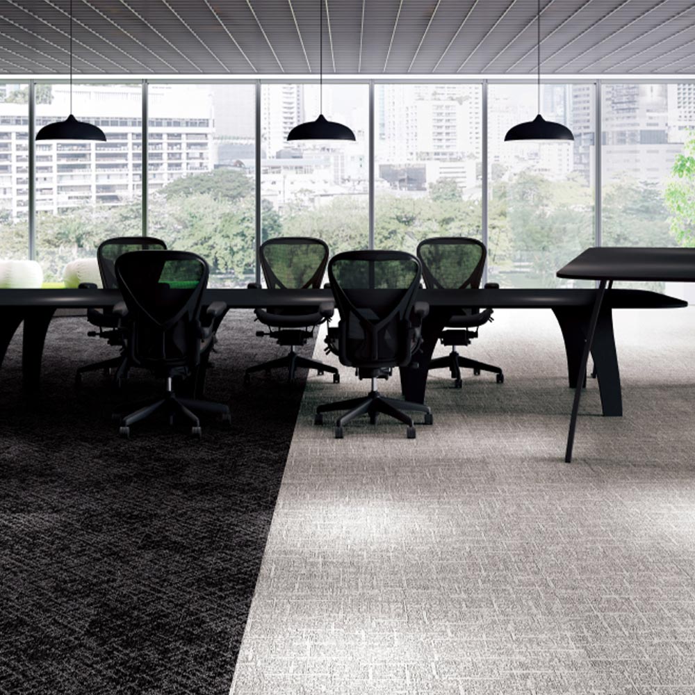 業務用タイルカーペット サンゲツ NT700 NTH-7060 D-ecoシリーズ DUNGAREE LAYERD COZY D ダンガリー・レイヤード・コージー D 【1ケース（20枚）単位】 NTH-70610 のりなし 重歩行 制電 土足OK オフィス