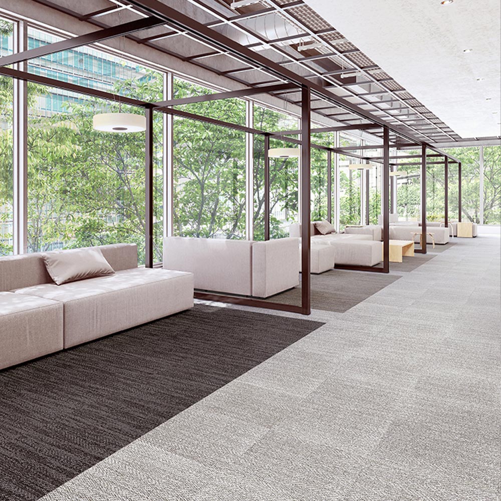 業務用タイルカーペット サンゲツ NT700 NTP-7080 D-ecoシリーズ CHIFFON PLAIN D シフォンプレーン D 【1枚単位】 NTP-70801 のりなし 重歩行 制電 土足OK オフィス