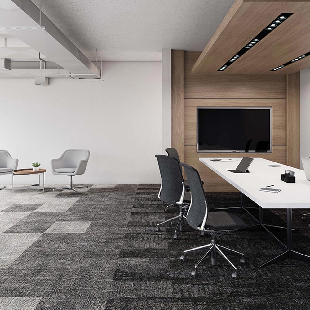 業務用タイルカーペット サンゲツ NT700 NTP-7100 D-ecoシリーズ SHAPE PLAIN D シェイププレーン D 【1ケース（20枚）単位】 NTP-71002 のりなし 重歩行 制電 土足OK オフィス