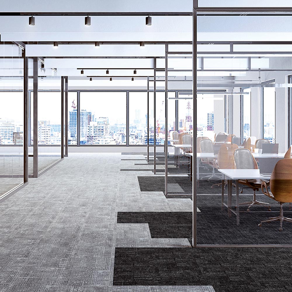 業務用タイルカーペット サンゲツ NT700 NTP-7100 D-ecoシリーズ SHAPE PLAIN D シェイププレーン D 【1枚単位】 NTP-71003 のりなし 重歩行 制電 土足OK オフィス