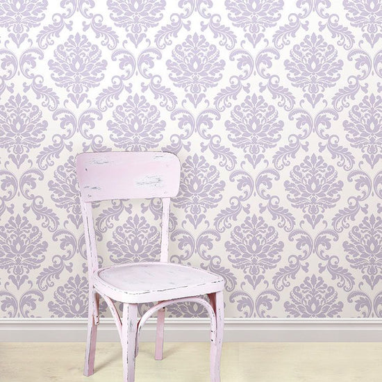 はがせる 壁紙 シール 「NU WALLPAPER」 Purple Ariel Peel And Stick Wallpaper / NU1396