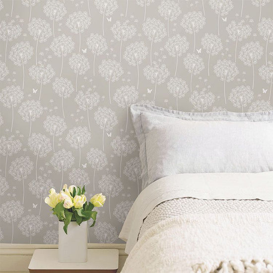 はがせる 壁紙 シール 「NU WALLPAPER」 Dandelion Taupe Peel And Stick Wallpaper / NU1651