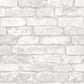 【サンプル】はがせる 壁紙 シール 「NU WALLPAPER」 Grey and White Brick Peel And Stick WALLPAPER / NU1653(NU3010)