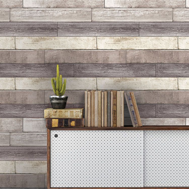 はがせる 壁紙 シール 「NU WALLPAPER」 Reclaimed Wood Plank Natural Peel and Stick Wallpaper / NU1690(NU3130)