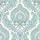 【サンプル】はがせる 壁紙 シール 「NU WALLPAPER」 Kensington Damask Blue Peel and Stick WALLPAPER / NU1702