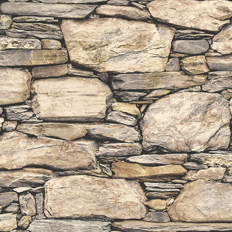 はがせる 壁紙 シール 「NU WALLPAPER」 Hadrian Stone Wall Peel and Stick Wallpaper / NU2065(NUS2065)