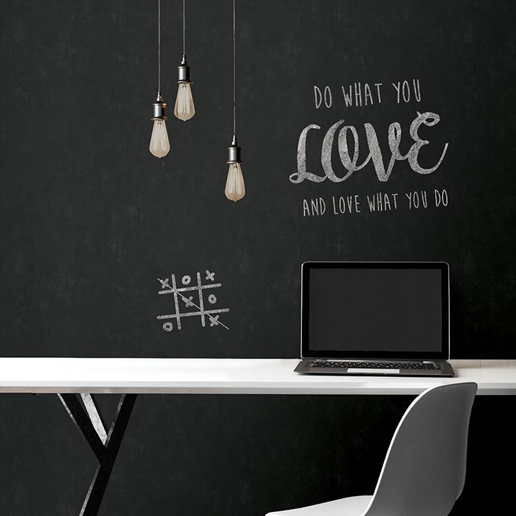 はがせる 壁紙 シール 「NU WALLPAPER」 Vintage Chalkboard Peel and Stick Wallpaper / NU2220