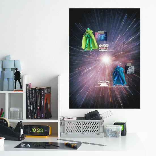 貼ってはがせる 推しデコ背景シート シールタイプ 宇宙大爆発 TOD03/スクエア