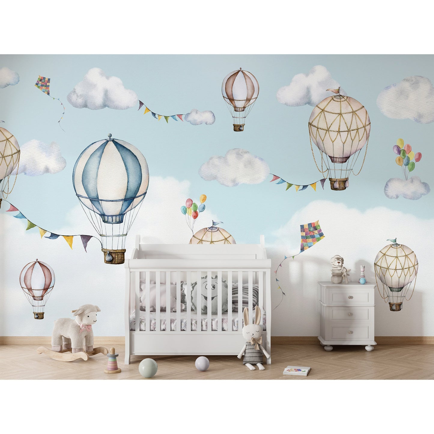 はがせるミューラル壁紙 のりなし Oliver Robins Balloon Bonanza W13340