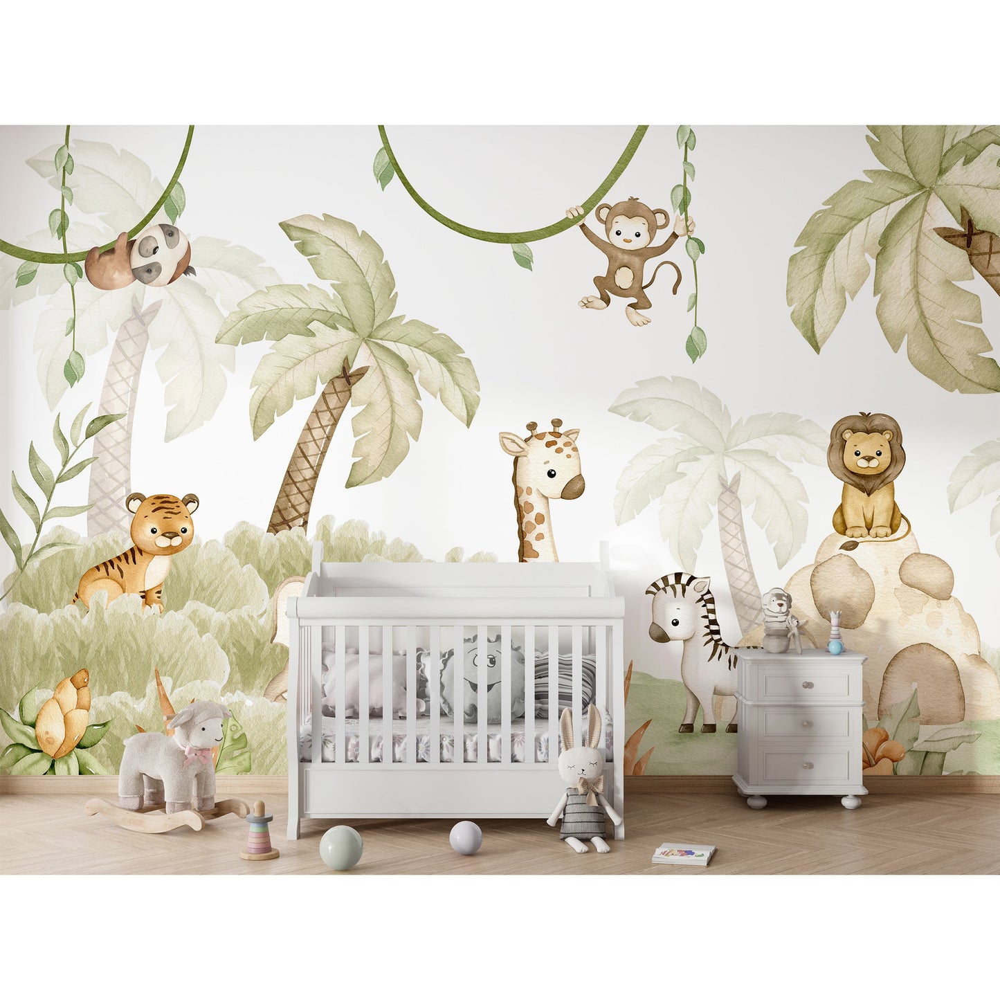 はがせるミューラル壁紙 のりなし Oliver Robins Savannah Joy W13349