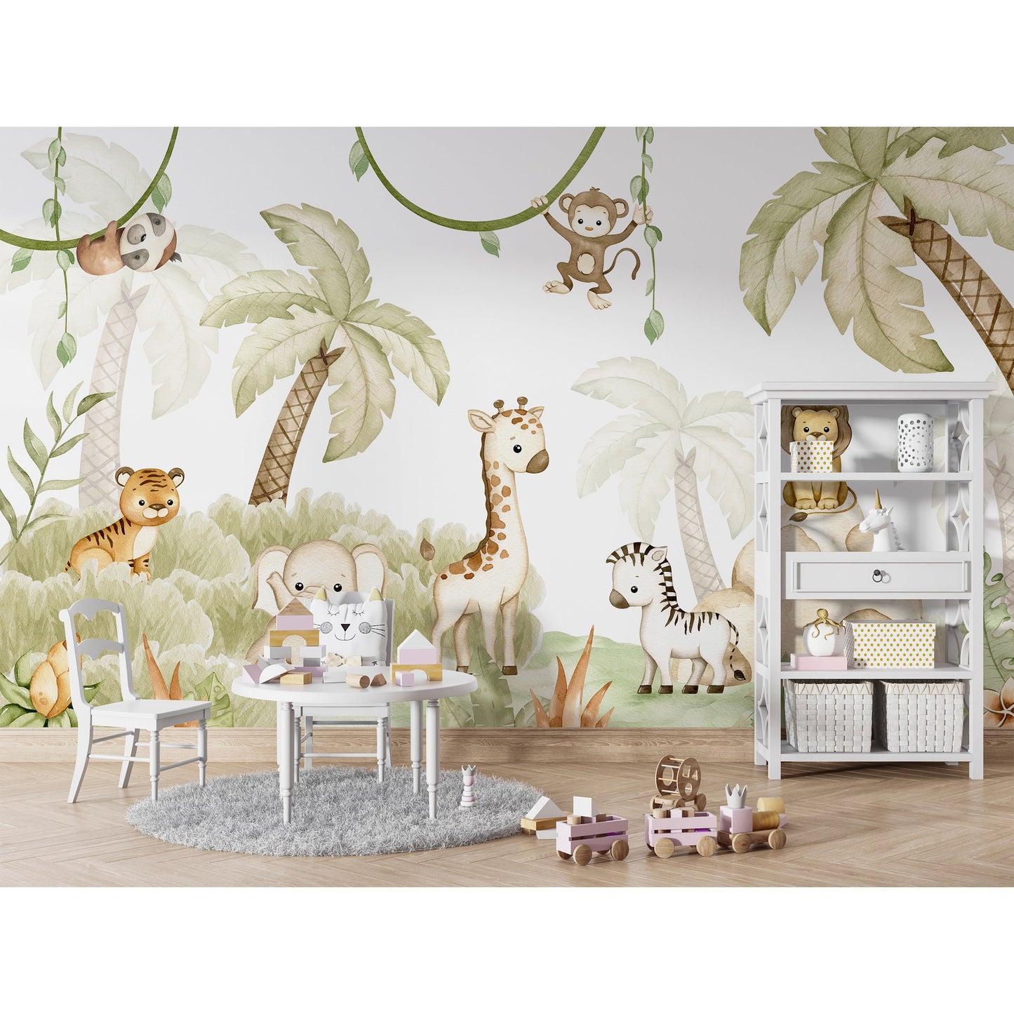 はがせるミューラル壁紙 のりなし Oliver Robins Savannah Joy W13349