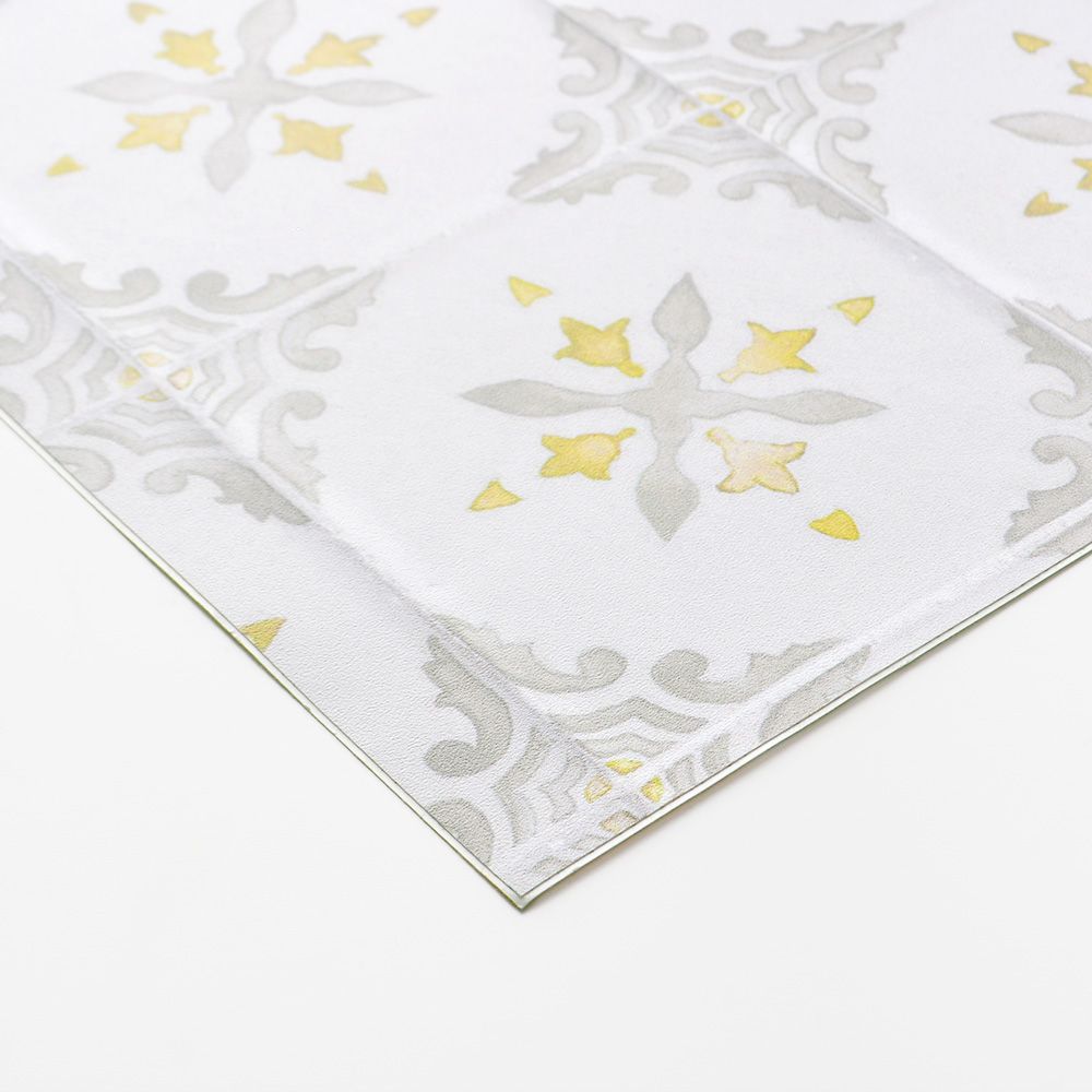 貼ってはがせる 床リメイクシート「Hatte me Floor (ハッテミーフロア)」オーアタイル(65cm×3mサイズ) ムーンストーン