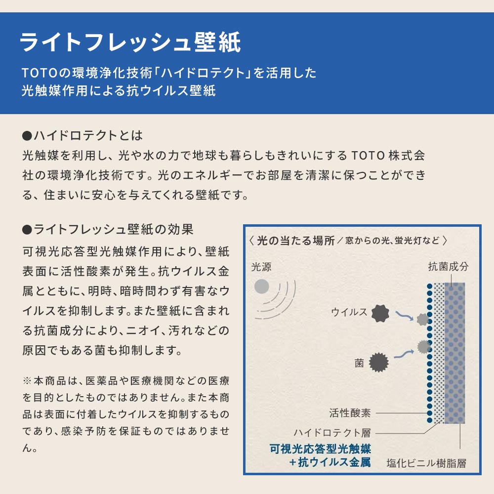 生のり付き【15mパック】国産壁紙 クロス / サンゲツ / 菌の抑制におすすめ RE-55392