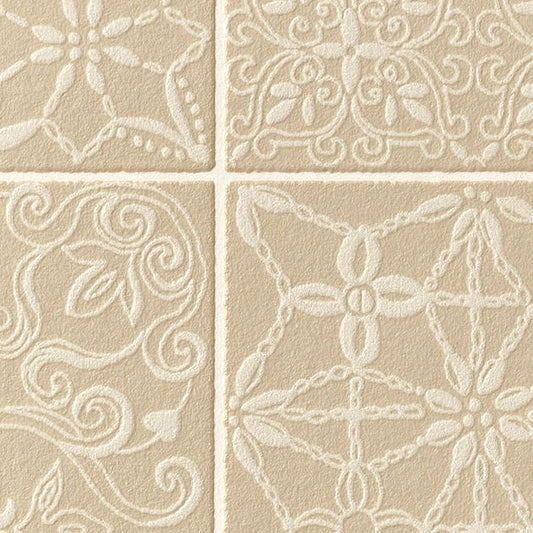 【サンプル】国産壁紙 クロス / サンゲツ / タイル柄 RE-55918 FE-76632