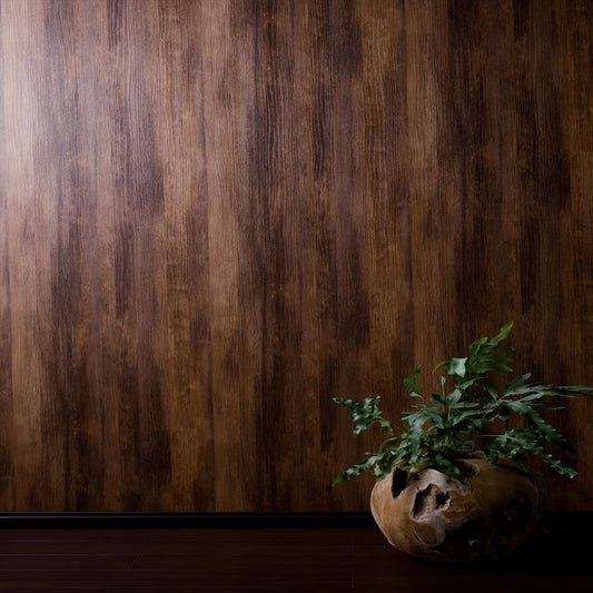 RF-3062 RH-9183 壁紙 のり付き クロス / ルノン / フレッシュ ダーク木目【30mパック】