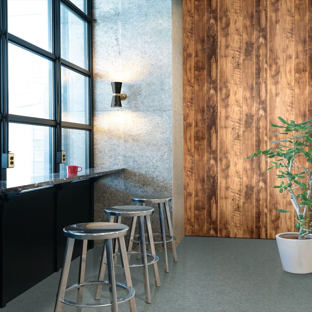 RF-3071 RH-9181 壁紙 のりなし クロス / ルノン / フレッシュ ダーク木目【50m巻】