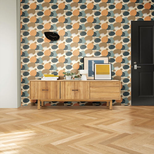 RF-3163 RH-9307 壁紙 のり付き クロス / ルノン / フレッシュ パターン柄【15m+施工道具セット】