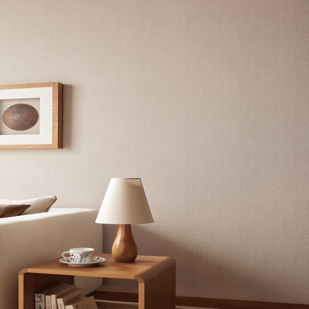 RF-3183 壁紙 のり付き クロス / ルノン / フレッシュ ブラウンの無地【15m+施工道具セット】