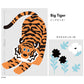 umao big wall stickers 消臭ステッカー Big Tiger (46cm×90cm)1シート