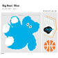 umao big wall stickers 消臭ステッカー Big Bear / Blue　(60cm×90cm)1シート