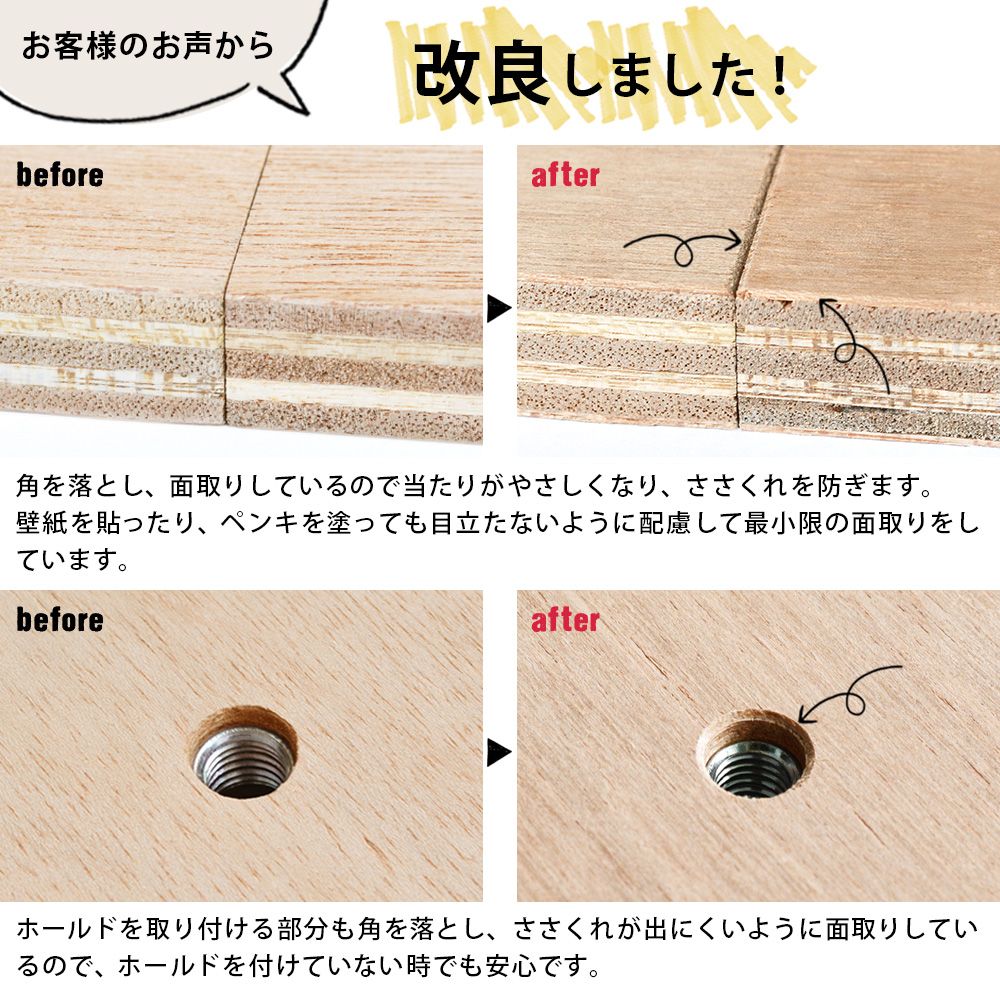 ボルダリング パネル ブラック 910mm×606mm×18mm クライミング パネル 3枚セット (爪付きナット付)