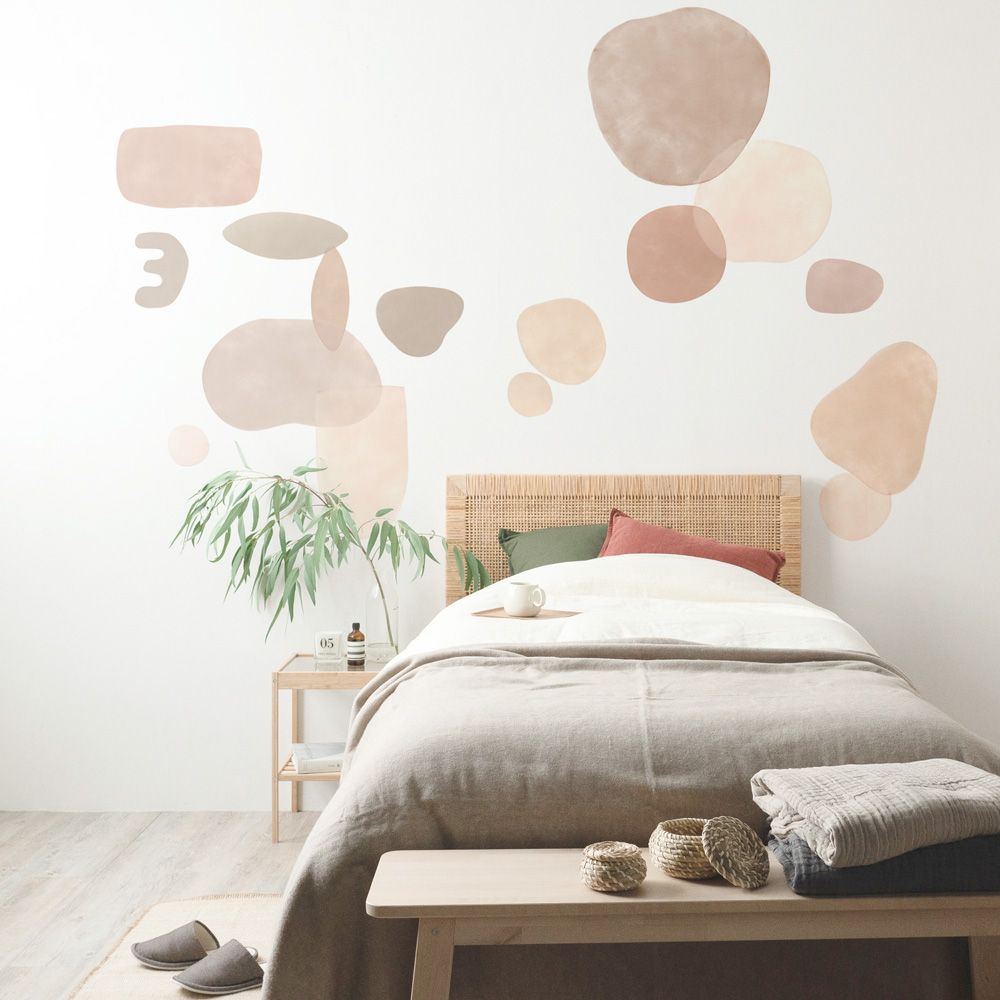 ステッカータイプ Hattan Abstract ピンクベージュセット