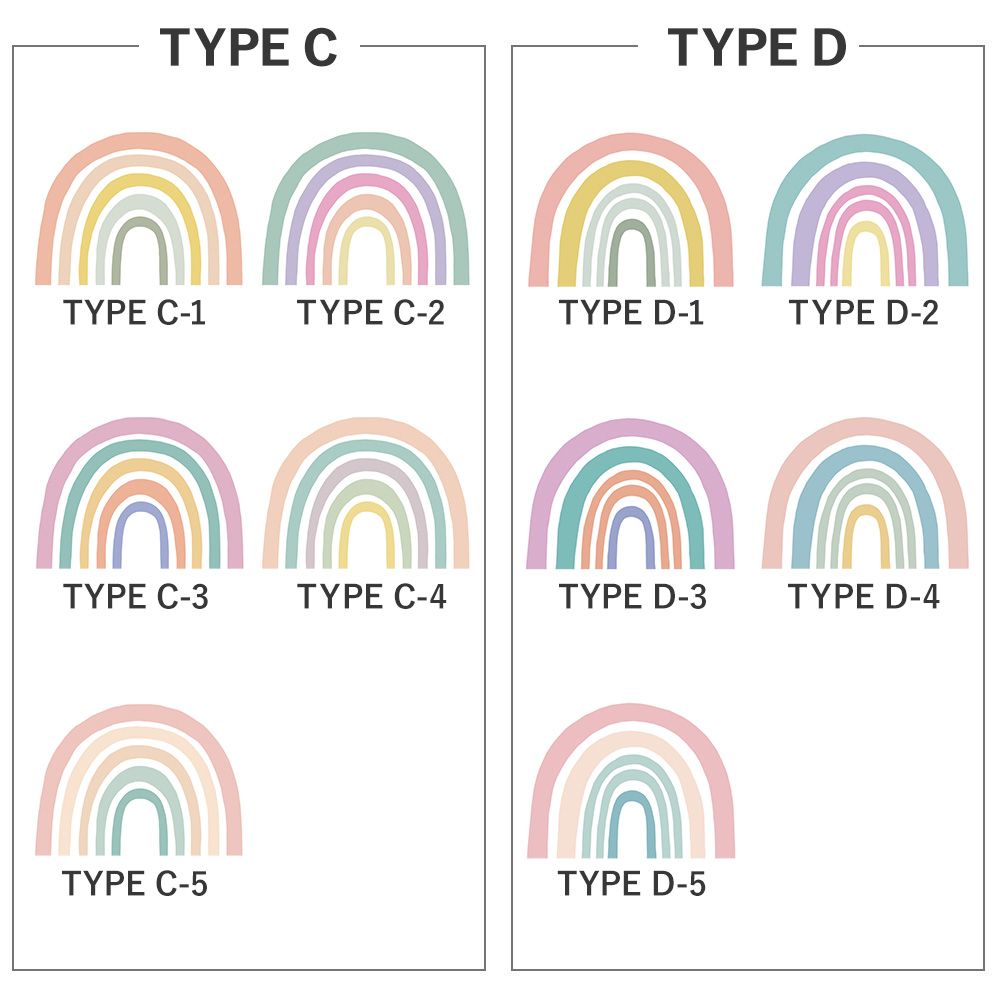 水だけで貼れる壁紙 Hattan RAINBOW ハッタンレインボー TOY TYPE D-5 (80cmx70cm)