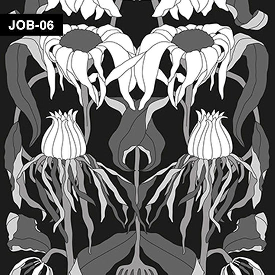 【切売】輸入壁紙 NLXL ARCHIVES WALLPAPER BY STUDIO JOB / Withered Flowers Black JOB-06