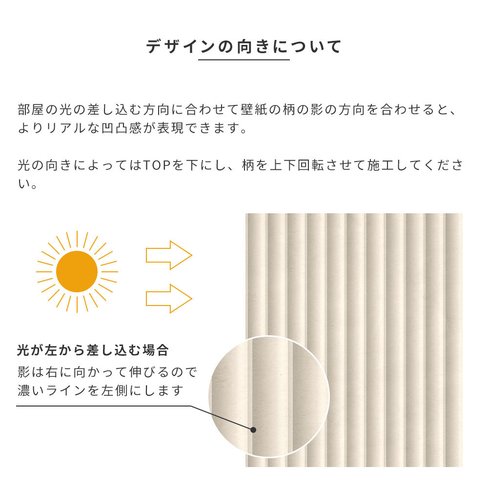 デザインの向きについて